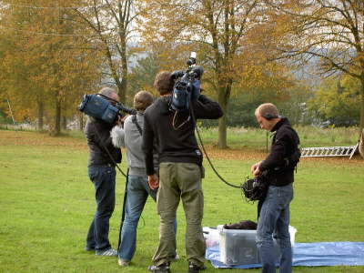 Sat1 bei der Arbeit